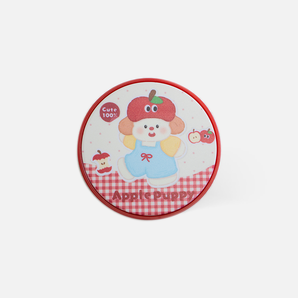 Cute Apple Dog Contact Lens Case