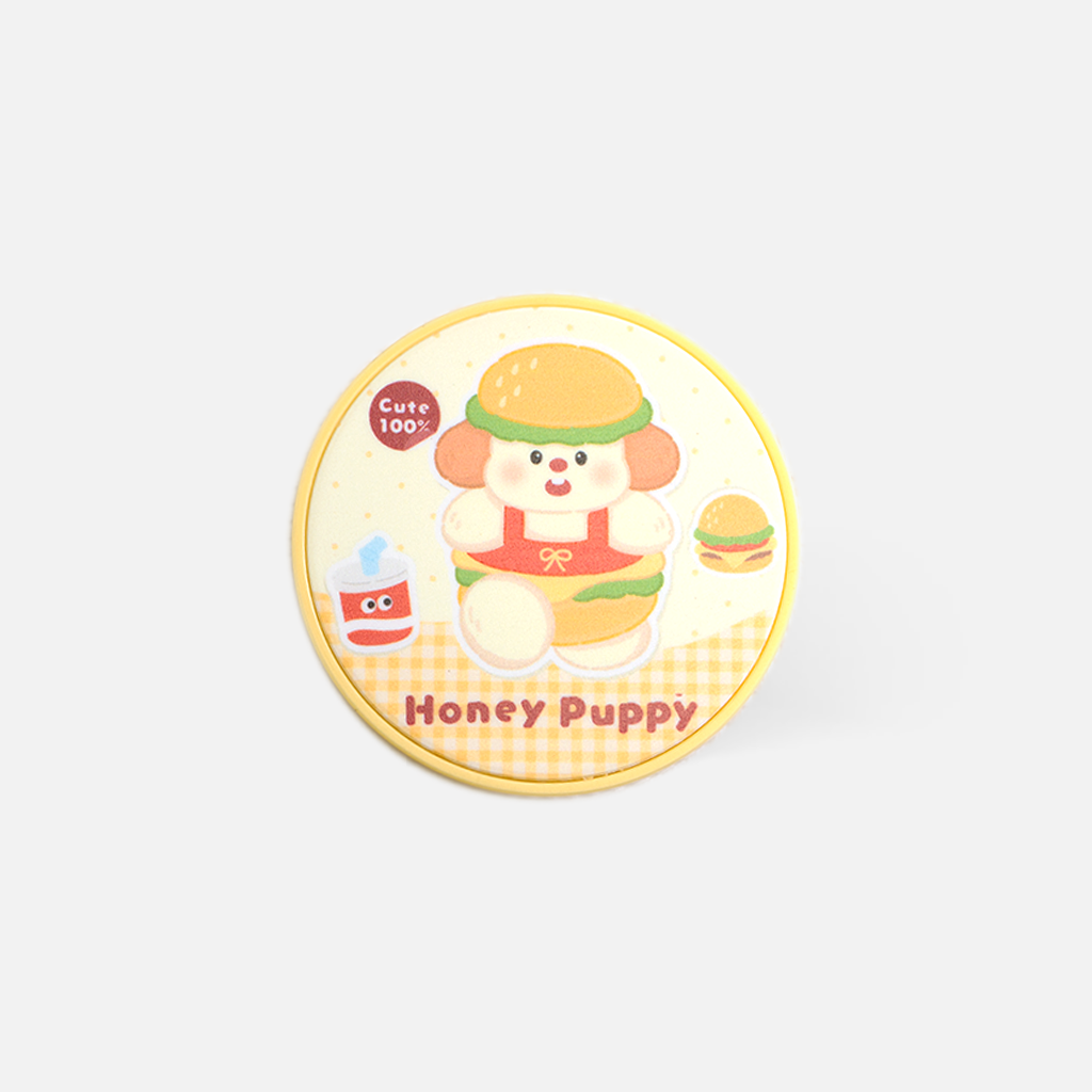 Burger Honey Puppy Contact Lens Case