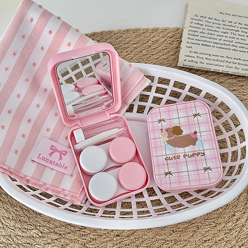 Cute Puppy Contact Lens Case