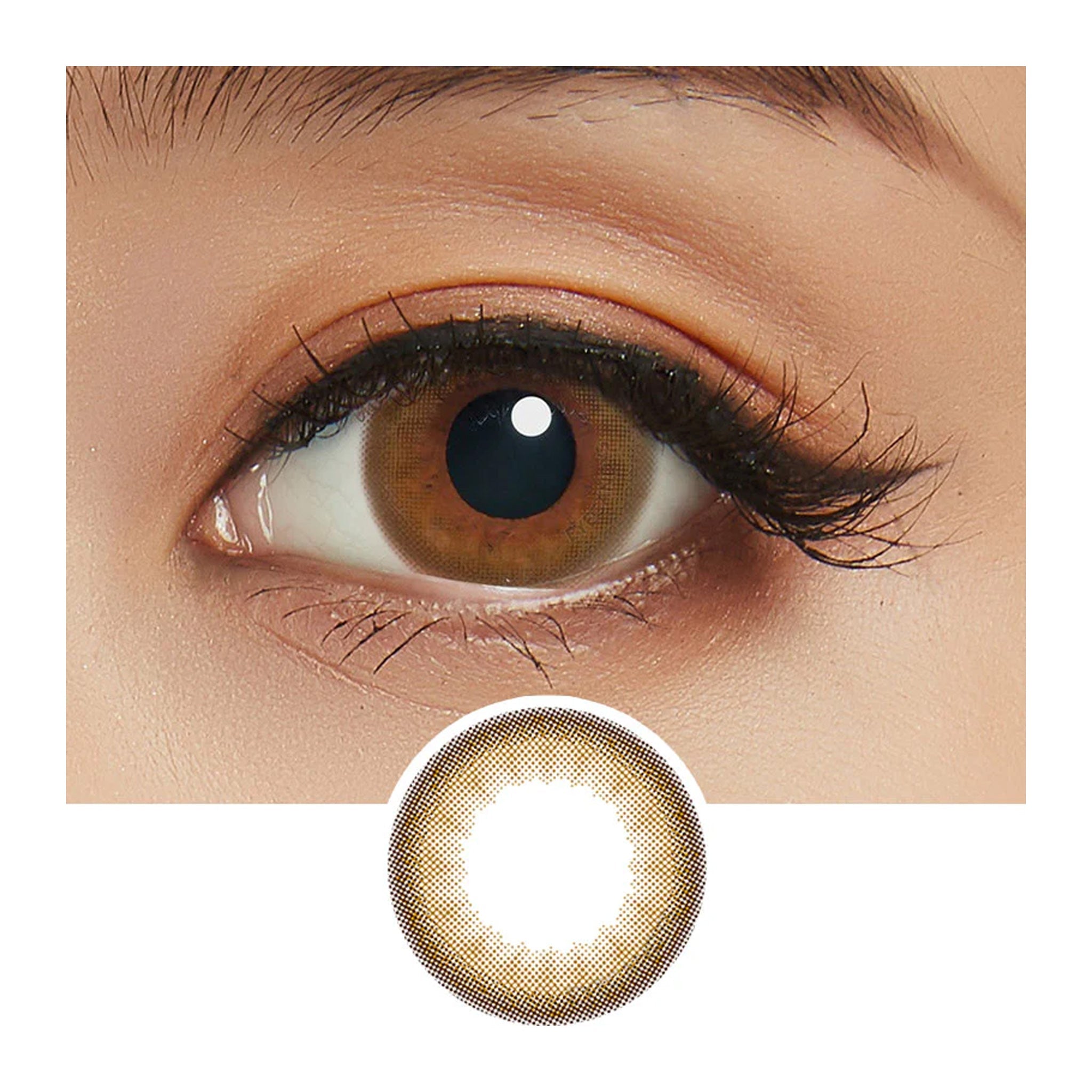 LIL MOON 1Month Contact Lenses-Nude Chocolate 1pc
