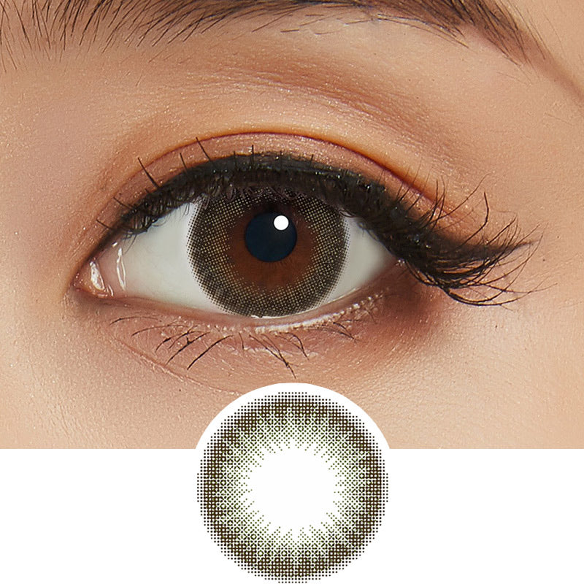 Feliamo 1Day Contact Lenses-Olive Brown 10pcs