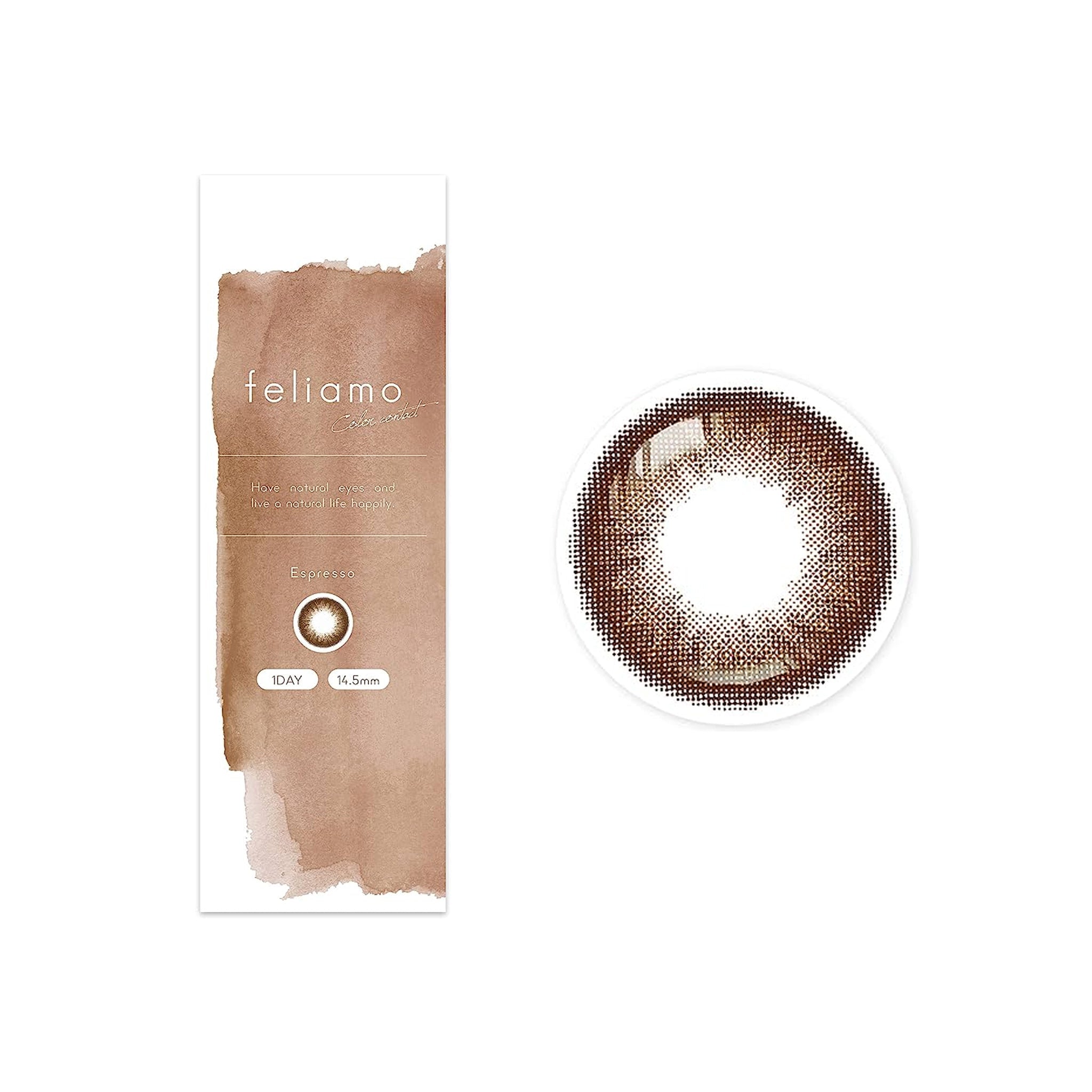 Feliamo 1Day Contact Lenses-Espresso 10pcs