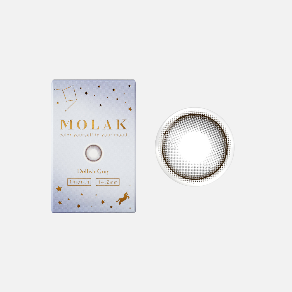 MOLAK 1Month Color Contact Lenses-Dollish Gray 2pcs