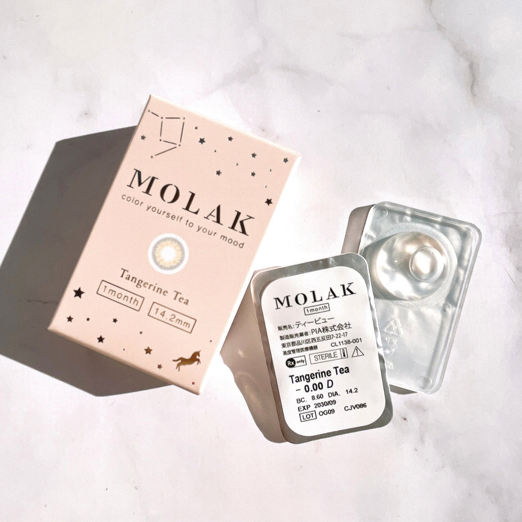 MOLAK 1Month Color Lens-Tangerine Tea 2pcs