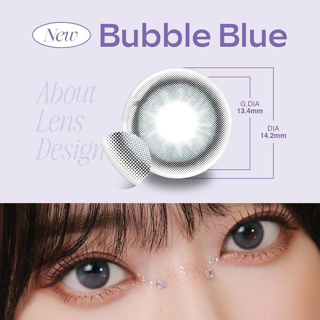 MOLAK 1Day Contact Lenses-Bubble Blue 10 pcs