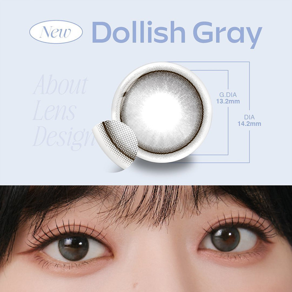 MOLAK 1Day Contact Lenses-Dollish Gray 10 pcs