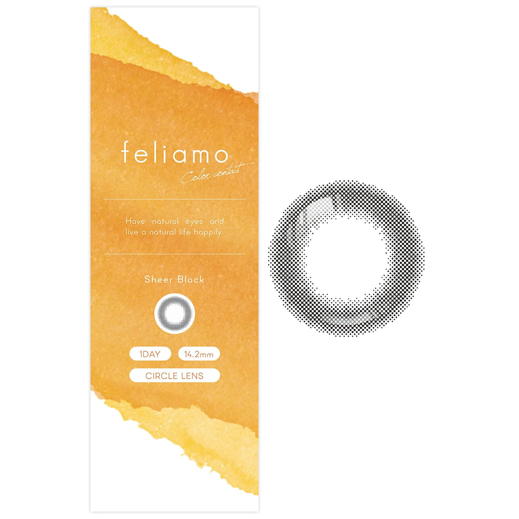 Feliamo 1Day Contact Lenses-Sheer Black 10pcs