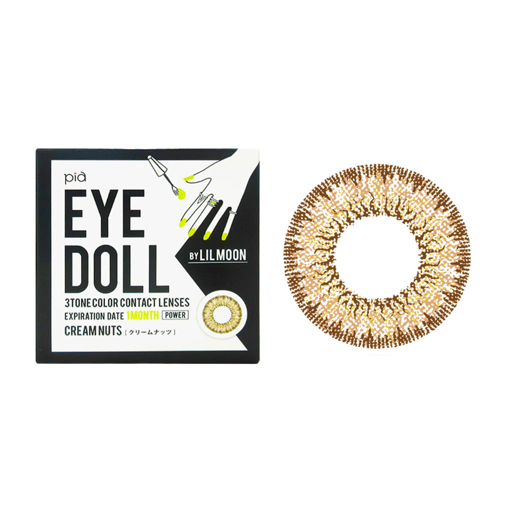 LIL MOON 1Month Contact Lenses-Cream Nuts 1 pc